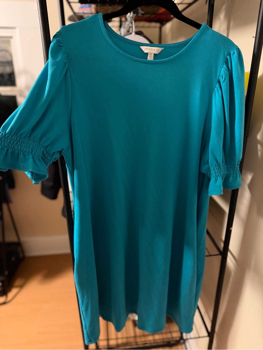 Crown & Ivy Teal Plus Size Dress